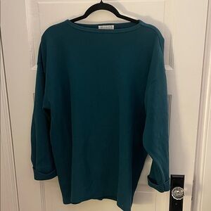 Express Teal Knit Top